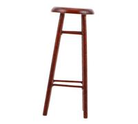 LRXIYODE Tabouret Miniature Haut Bois pour Maison de Poupée Chaise Ronde Rustique Accessoire Déco Léger et Réaliste pour Scène Miniature