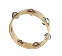 LRXIYODE Tambourin Bois pour Garçon Fille avec Jingles Instrument à Percussion Ergonomique pour Développement Musical et Coordination comme pour Garçons