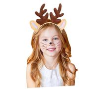 LRXIYODE Tête Garçon Fille Cerf Noël et Confortable Accessoire pour Fête et Photo Conception Originale