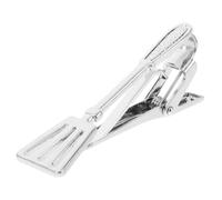 LRXIYODE Tie Clip Turner Shape Spatula Design For Men Brushed Metal Collar Pin Windproof Secure Necktie Holder For Business Weddings And Casual Wear