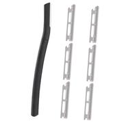 LRXIYODE Tondeuse à Sourcils pour Femmes 1 Kit Compact avec 6 Lames en Acier Inoxydable Noir Lame Remplaçable Poignée Antidérapante pour Visage et Sourcils Usage Voyage