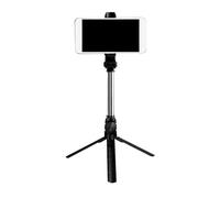 LRXIYODE Trépied Multifonction Noir pour Smartphone Selfie Stick avec Tête Rotative Niveleur à Bulle pour Portraits Et Paysages