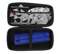 LRXIYODE Triangle Domino Game Set Plastic Triangular Domino Tiles with Holders Dice and Storage Case Portable Family Strategy Number Game for Travel and Parties