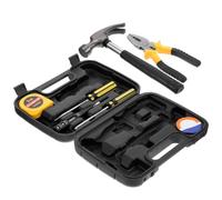 LRXIYODE Trousse à Outils en Plastique et Fer Multifonction Noire | Coffret D’outils de Base, Usage Véhicule et Maison, Fabrication de Précision, Fiabilité Solide