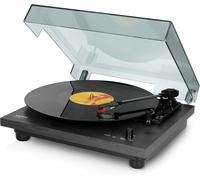 Ls-10 Tourne-Disque-Tourne-Disque Avec Haut-Parleurs Intégrés-Entraînement Par Courroie-Vinyle-Vitesses 33 Tours Et 45 Tours,Noir,2X3 Watt