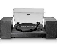 Ls-300-Platine Hi-Fi Avec Bluetooth-Avec Haut-Parleurs Externes 2X10W Rms-Entraînement Par Courroie-Auto-Stop-Corps En Mdf-Noir