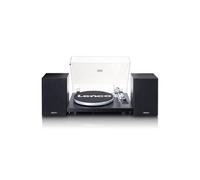 Platine vinyle avec amplificateur intégré, Bluetooth® et deux enceintes externes Lenco LS-500BK Noir