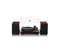 LS-600WA -Tourne-disque avec amplificateur intégré et Bluetooth plus 2 haut-parleurs externes - Noyer