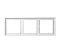 Ls Zero Cadre 3 éléments 81 X 223 Série Termoplastico Blanc Alpin Lsz983bfww - Jung