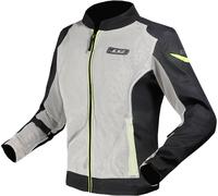 LS2 Airy Evo, veste textile femme S Gris Clair/Noir/Jaune Néon Gris Clair/Noir/Jaune Néon