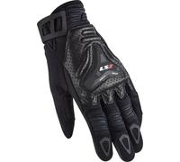 LS2 All Terrain Gants de moto perforés, noir, Taille S