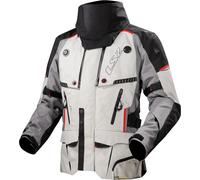 LS2 Apollo Veste textile de moto imperméable, noir-gris-rouge, taille 3XL pour homme