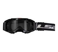 LS2 Aura Enduro Series MX Lunettes de motocross avec lentille Pinlock Lunettes de motocross Enduro Noir transparent