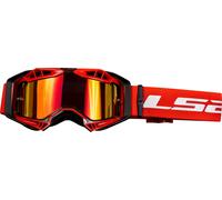 LS2 Aura Pro Lunettes de motocross, Rouge