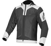 LS2 Bolton Air Veste textile moto imperméable, Vert/Gris, Taille M