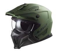 LS2 Casque jet OF606 Drifter Solid Mat vert militaire S