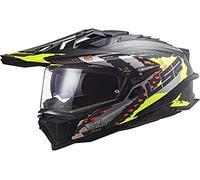 LS2, Casque cross moto Explorer carbon Extend mat hv yellow 06, L