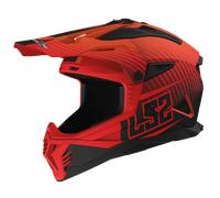 LS2 CASQUE CROSS MX708 FAST II DUCK MAT - L - LS2 CASQUE CROSS MX708 FAST II DUCK MAT - ORANGE FLUO/ROUGE