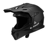 LS2 MX708 Fast II Solid, casque à croix XXL Noir Mat Noir Mat