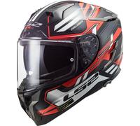 LS2 casque intégral FF327 CHALLENGER SPIN noir-rouge-blanc S
