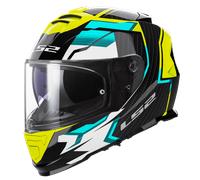 Casque Intégral LS2 FF800 Storm II Tracker Noir/Jaune haute visibilitéM Noir,Jaune haute visibilité