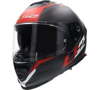 LS2 casque intégral FF800 STORM NERVE noir mat-rouge XL