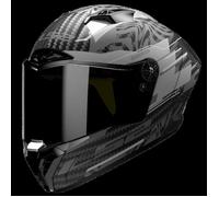 LS2 Helmets Casque moto intégral FF805 Thunder Carbon GP Aero Polar Noir L
