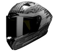 LS2 FF805 Thunder GP Polar Carbon Casque, noir-gris, taille M pour homme