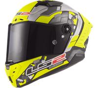 LS2 CASQUE INTEGRAL FF805 THUNDER CARBON SPACE MAT - XL - LS2 CASQUE INTEGRAL FF805 THUNDER CARBON SPACE MAT - GRIS/JAUNE FLUO