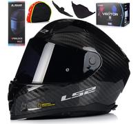 LS2 casque intégral "FF811 Vector II Carbon noir carbon, taille 63 / 64 = XXL