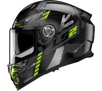 LS2 casque intégral FF811 VECTOR II TECHBOT titane mat jaune fluo S