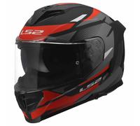 LS2 Helmets Casque intégral FF818 Storm III Komai Mat noir/gris foncé/rouge Taille M
