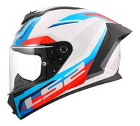LS2 Casque intégral FF820 Rapid III Hyper Blanc/Bleu/Rouge Taille S