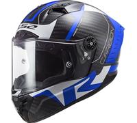LS2, Casque intégral moto Thunder Carbon Racing FF805 blue white, S