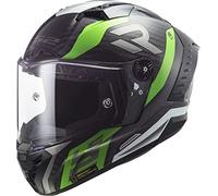 LS2, Casque intégral moto Thunder Carbon Supra FF805 green white, XS