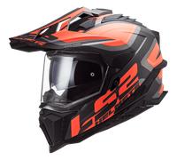 LS2 CASQUE INTEGRAL MX701 EXPLORER ALTER MAT - S - LS2 CASQUE INTEGRAL MX701 EXPLORER ALTER MAT - NOIR/ORANGE FLUO