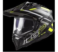 LS2 MX701 Explorer Carbon Edge, casque enduro M Noir/Jaune Néon/Gris Noir/Jaune Néon/Gris