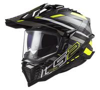 LS2 CASQUE INTEGRAL MX701 EXPLORER CARBON EDGE - XL - LS2 CASQUE INTEGRAL MX701 EXPLORER CARBON EDGE - NOIR/JAUNE FLUO