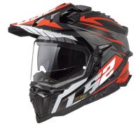 LS2 CASQUE INTEGRAL MX701 EXPLORER SPIRE - XL - LS2 CASQUE INTEGRAL MX701 EXPLORER SPIRE - NOIR/TITANE/ROUGE