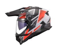 LS2 Helmets Casque intégral MX702 Pioneer II Block ECE 22.06 Gris Taille S
