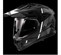 LS2 Helmets Casque moto cross PIONEER II HILL Mat noir/blanc S