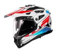 Casque Adventure LS2 MX702 Pioneer II Namib Blanc/Bleu/RougeS Blanc,Bleu,Rouge