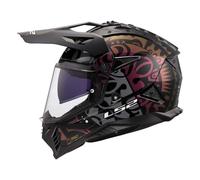 LS2, Casque Moto Cross PIONEER II RANGI Gloss Black, M