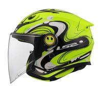 LS2 Helmets Casque jet OF622 Funny II GLUP Junior Jaune Taille M
