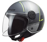 LS2 OF558 Sphere Lux II Firm Casque jet, noir-gris-argent, taille 2XL pour homme