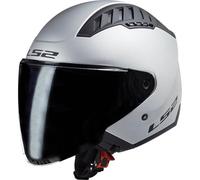 LS2 CASQUE JET OF600 COPTER AVEC VISIÈRE TEINTÉE - S - OF600 COPTER - ARGENT MAT VT