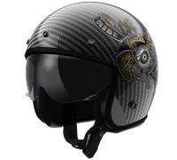 LS2 CASQUE JET OF601 BOB II CARBON CUSTOM - S - LS2 CASQUE JET OF601 BOB II CARBON CUSTOM - NOIR/OR