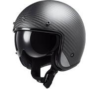 LS2 Helmets Casque jet OF601 Bob II Carbon Solid S