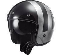 LS2 CASQUE JET OF601 BOB II LINES - S - LS2 CASQUE JET OF601 BOB II LINES - NOIR