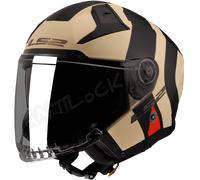 LS2 CASQUE JET OF603 INFINITY II SPECIAL AVEC VISIÈRE SEMI-TEINTÉE - M - OF603 - SPECIAL SABLE MAT VST
